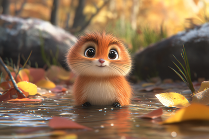 Adorable Autumn Rodent