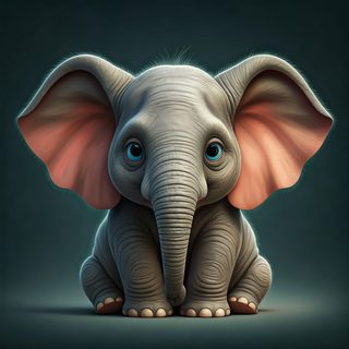 cute baby elephant