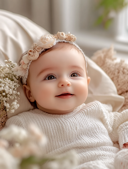 Adorable Baby Girl Portrait