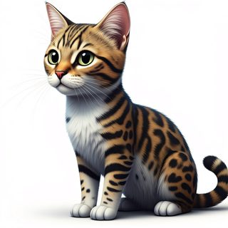 bengal kitten portrait
