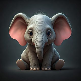 cute baby elephant