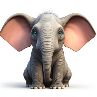cute baby elephant
