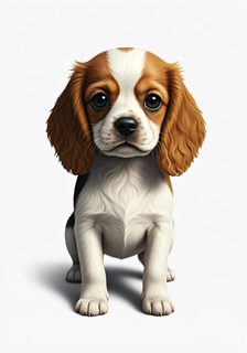 cavalier puppy portrait