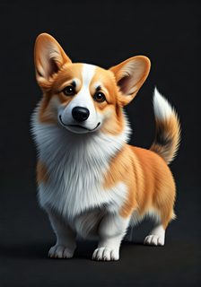 cute corgi portrait