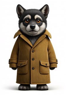 Puppy Corduroy Coat