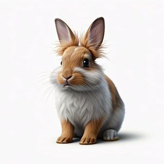 fluffy brown rabbit
