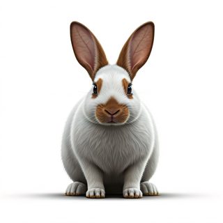 fluffy white bunny