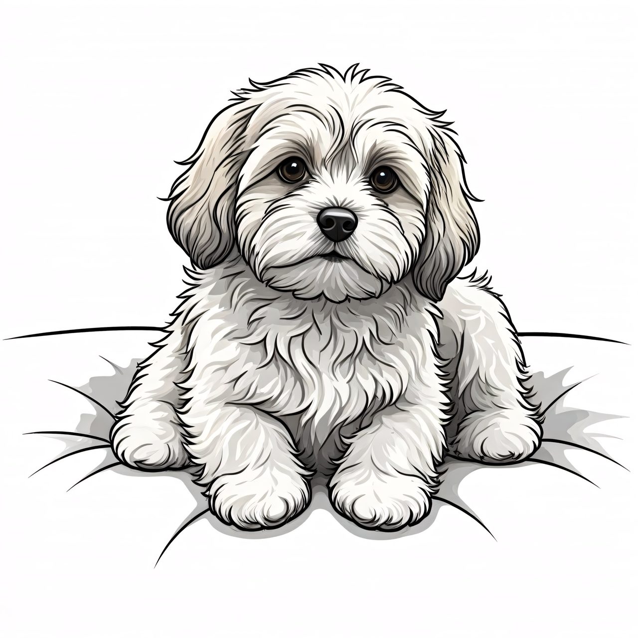 fluffy havanese puppy