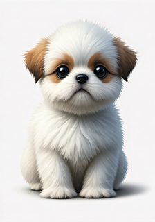 Fluffy Puppy Illustration