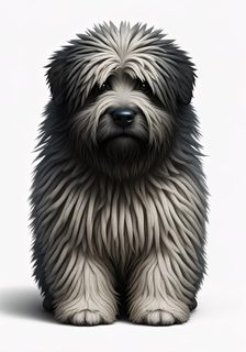 fluffy shaggy dog