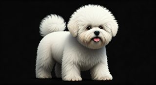 fluffy white bichon