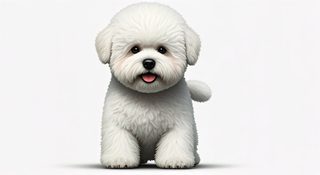 fluffy white puppy