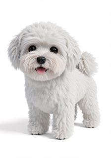 maltese puppy portrait