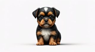 yorkie puppy portrait