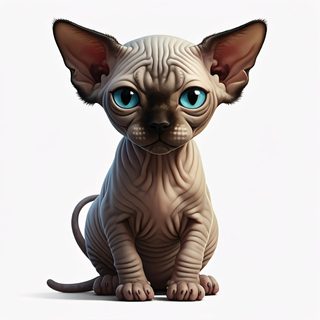 sphynx kitten portrait