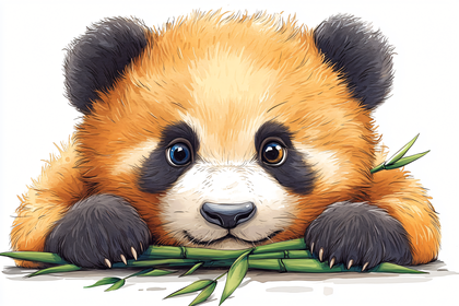 Adorable Red Panda Cub