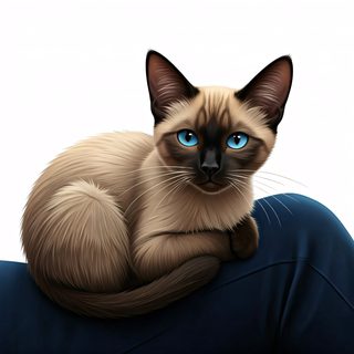 siamese kitten resting