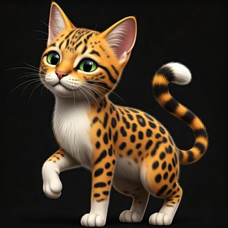 spotted ocelot kitten
