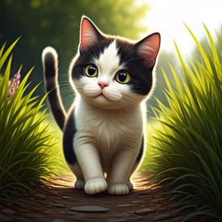 tuxedo kitten path