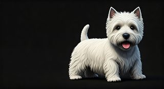 westie dog portrait