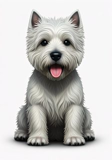 Westie puppy portrait