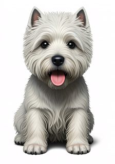 westie puppy portrait