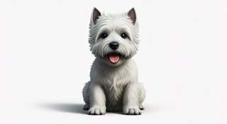 westie puppy sitting