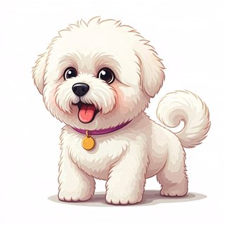 cute bichon puppy