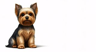 yorkie puppy portrait