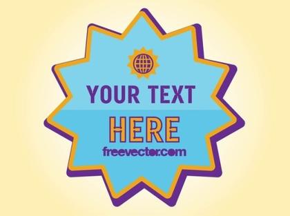 Advertising Star Free Vector