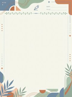 Abstract Botanical Template