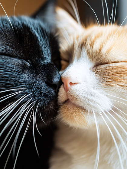 Affectionate Feline Nuzzle