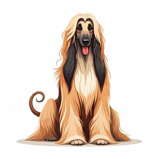 Afghan Hound Portrait