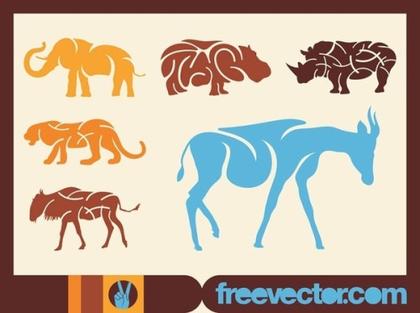 African Animals s Free Vector