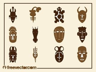 African Designs Set Free Vector