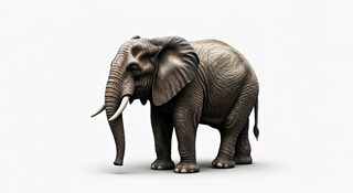 african elephant portrait