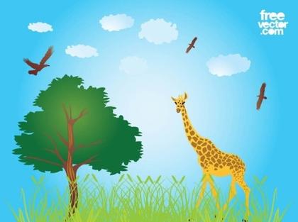 African Nature Free Vector