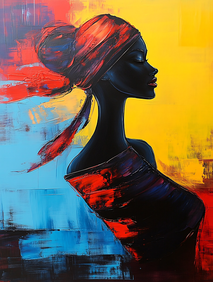African Woman In Profile
