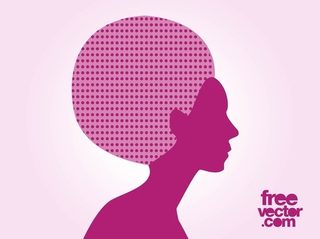 Afro Hair Girl Free Vector