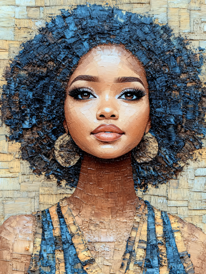 Afro Woman Portrait