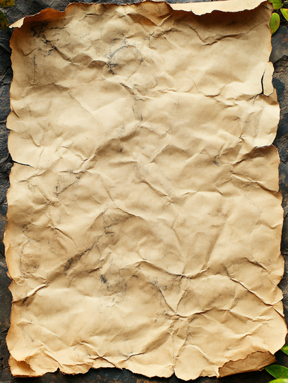 Aged Crumpled Paper