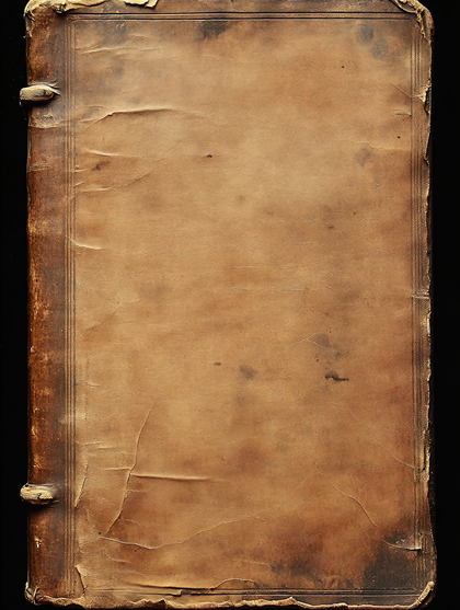 Aged Leather Book Cover