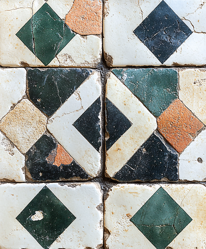 Aged Mosaic Tiles