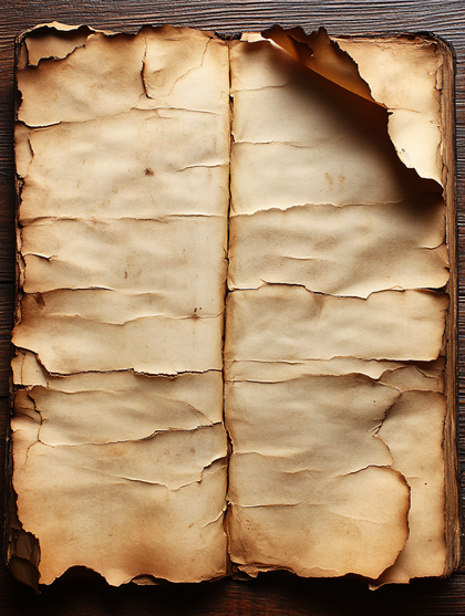 Aged Open Book