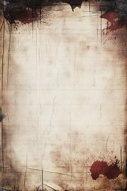 Aged Paper with Blood Stains