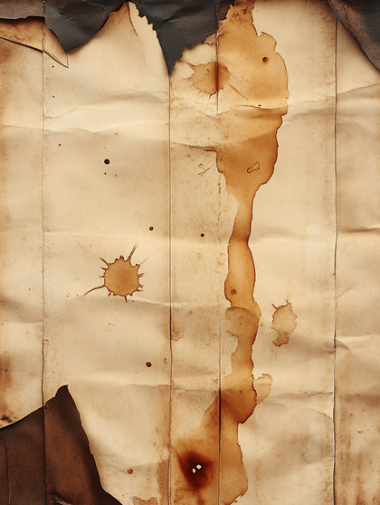 Aged Paper With Coffee Stains