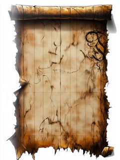 Aged Parchment Scroll With Ornate Letter