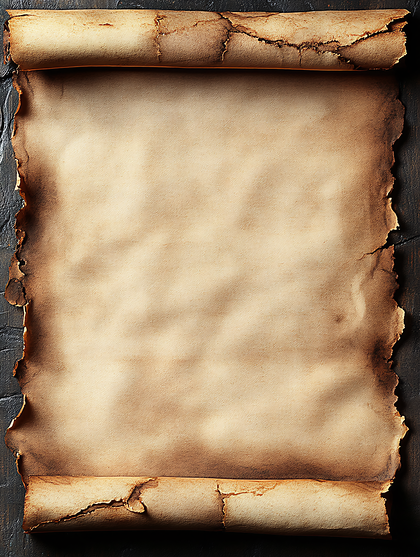 Aged Scroll of Parchment