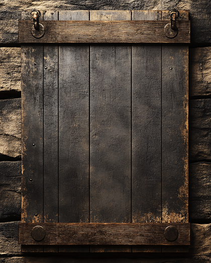 Aged Wooden Shutter