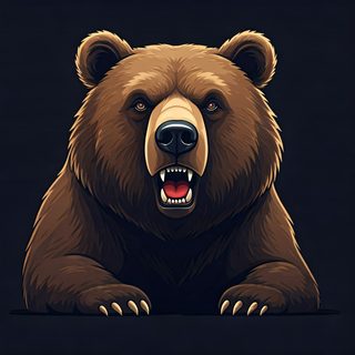aggressive-grizzly-bear